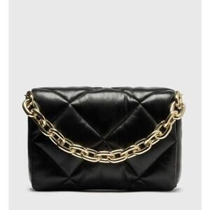 Stand Studio 'Brynn' Black Quilted Leather Shoulder Bag